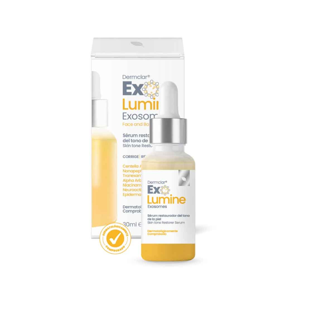 Dermclar ExoLumine Exosomas Corrección de manchas Gotero 30ml - Imagen 2